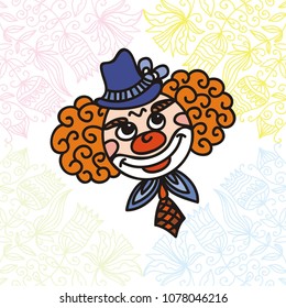 Clown. Vector illustration