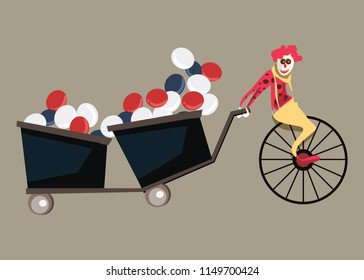 clown vector illustration 