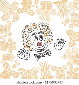 Clown. Vector illustration