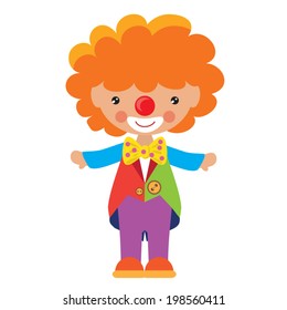 Circus Clown Vector Illustration Stock Vector (Royalty Free) 259428113