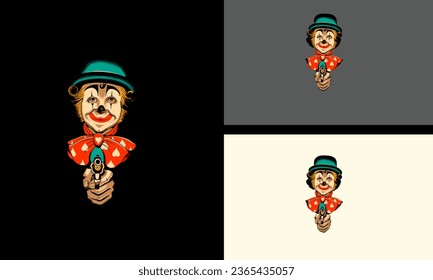 clown vector illustration mascot design