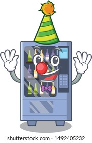 Clown wine vending machine mascot shaped character