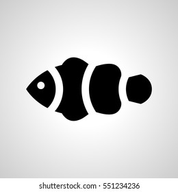 clown-fish icon. isolated sign symbol