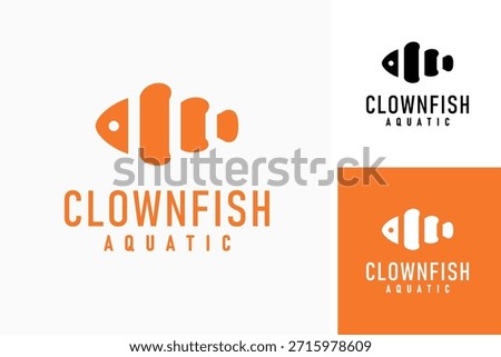 Clownfish logo symbol icon design