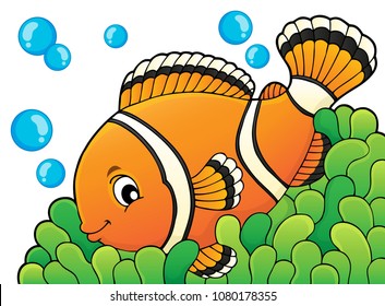 Clownfish topic image 3 - eps10 vector illustration.
