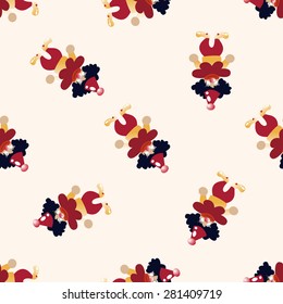 clowns , cartoon seamless pattern background