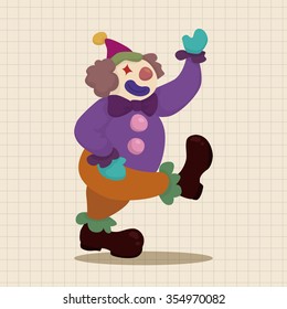 clowns theme elements vector, eps