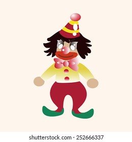 clowns theme elements vector,eps