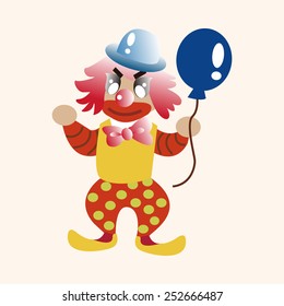 clowns theme elements vector,eps