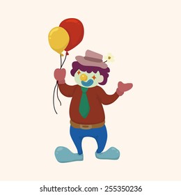 clowns theme elements vector,eps