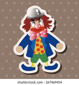 clowns theme elements vector,eps