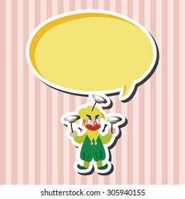 clowns theme elements vector,eps
