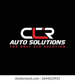 CLR Creative Initials Buchstaben Logo Konzept.
