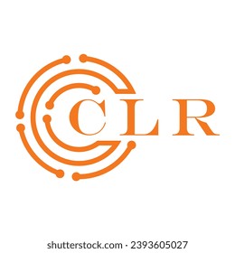 CLR letter design. CLR letter technology logo design on white background. CLR Monogram logo design for entrepreneur and business