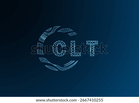 CLT low poly letter logo vector design. CLT lower poly logo design. CLT unique low poly logo design.
