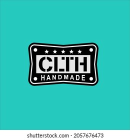 clth retro logo vintage vector design 