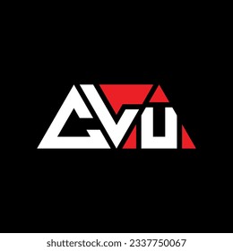 CLU triangle letter logo design with triangle shape. CLU triangle logo design monogram. CLU triangle vector logo template with red color. CLU triangular logo Simple, Elegant, and Luxurious design.