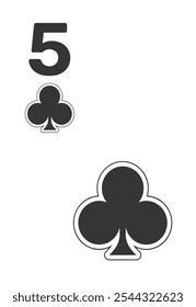 Cartão Club 10 para poker, jogo de cassino e para blackjack para Deck