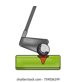 Club and ball golf sport