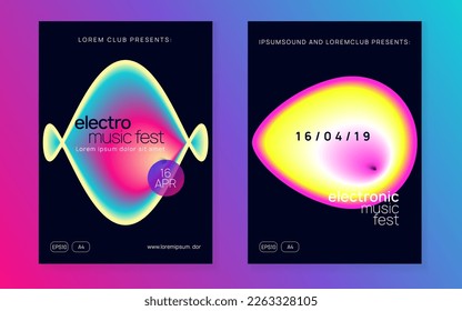 Club Banner. Creative Background For Brochure Concept. House And Carnival Design. Cool Glitch For Magazine. Linear Disco Event. Black And Pink Club Banner