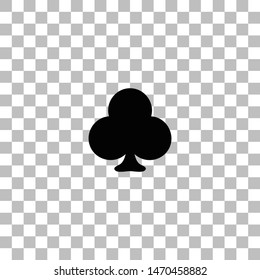Club card. Black flat icon on a transparent background. Pictogram for your project
