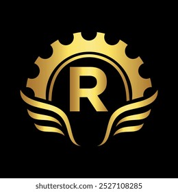 Club Community Logo combine with letter R vector template