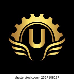 Club Community Logo combine with letter U vector template