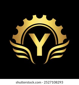 Club Community Logo combine with letter Y vector template