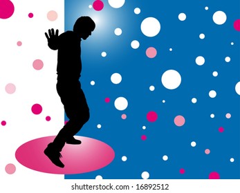 The club dancing
