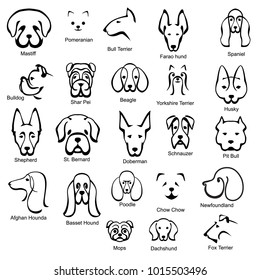 Club of dog lovers; Logo; dogs; dog breeds; creative design for your  posters, brochure, banners, calendar, logotype, emblem;