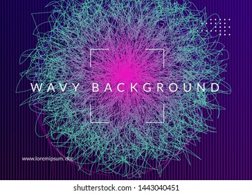 Club flyer. Dynamic fluid shape and line. Futuristic concert magazine template. Neon club flyer. Electro dance music. Trance party dj. Electronic sound fest. Techno event poster.