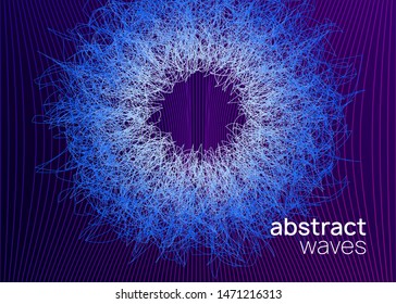 Club flyer. Dynamic fluid shape and line. Futuristic concert magazine layout. Neon club flyer. Electro dance music. Trance party dj. Electronic sound fest. Techno event poster.