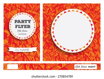 Club Flyers with copy space Vector illustration