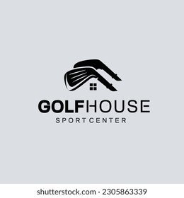 Club Golf House logo Stock Illustration