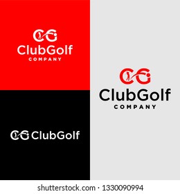 club golf logo template