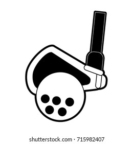 club hitting ball golf related icon image 