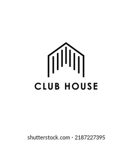 Club House logo design minimalist