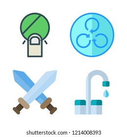 club icon set. vector set about spin, tap and gaming icons set.