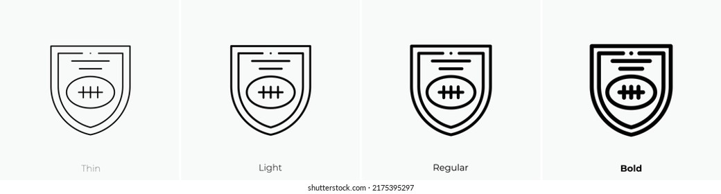 club icon. Thin, Light Regular And Bold style design isolated on white background