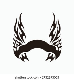 logotipo del club con textura de llama vectorial