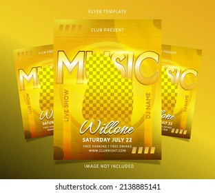Club music party flyer template