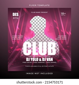 Club night party flyer template