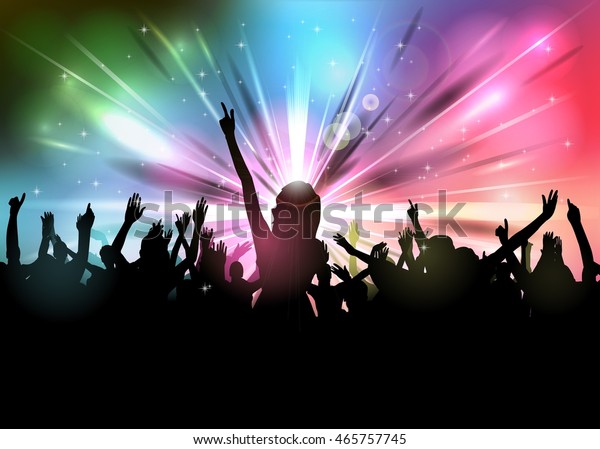 踊る人々とのクラブパーティー のベクター画像素材 ロイヤリティフリー 465757745