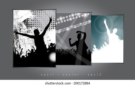 Club party illustration. Music event background.