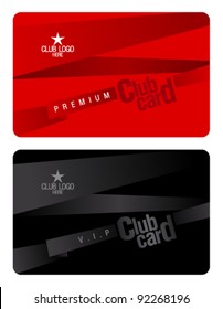 Club Plastic Card Design Template.