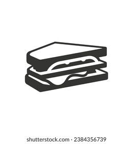 Club Sandwich Icon on White Background - Simple Vector Illustration