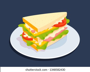 819 Blt sandwich Stock Vectors, Images & Vector Art | Shutterstock