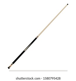 Club Simple Pool Cue Illustration Clip Art Vector