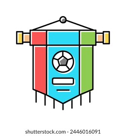 club soccer color icon vector. club soccer sign. isolated symbol illustration