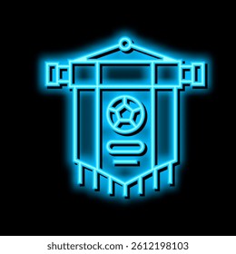 club soccer neon light sign vector. club soccer illustration